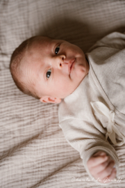 WRAPPED VEST RIB BEIGE