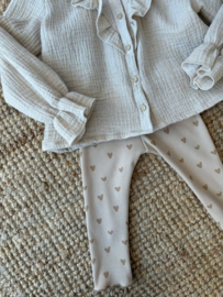 LEGGING HEARTS CAMEL | SAND