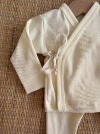 WRAPPED VEST | butter yellow