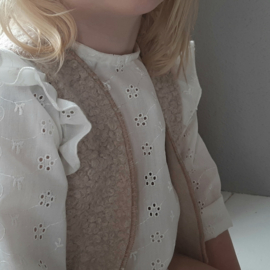 BLOUSE BRODERIE BRIGHT WHITE