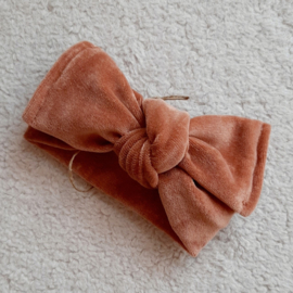 HAARBANDJE VELVET PEACHY