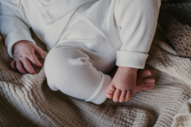 NEWBORN SET RIB OFFWHITE