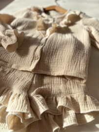 RUFFLE BLOUSE OLIVIA | MELANGE