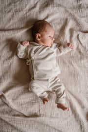 NEWBORN SET RIB BEIGE