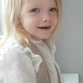 BLOUSE BRODERIE BRIGHT WHITE