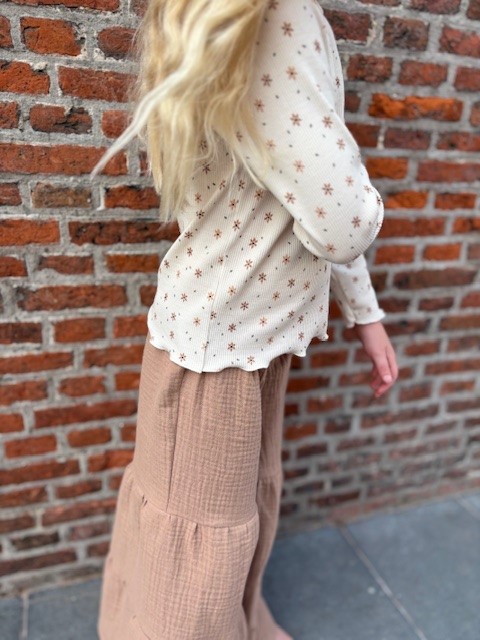 RIB TEE | FLOWERS