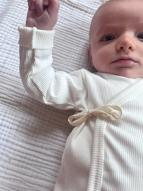 WRAPPED VEST RIB OFFWHITE