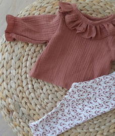 VOLANT BLOUSE | CLAY ROSE