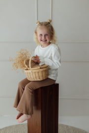 POINTELLE RUFFLE TEE