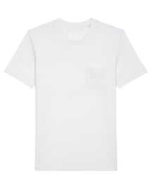 Tee for him - white - pocket - Small