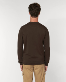 Deep Chocolate Uniseks Sweater met ronde hals