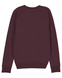 Heather Grape Red sweater for him