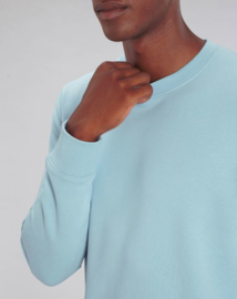 Sky Blue Uniseks Sweater met ronde hals