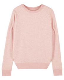 Cream Heather PInk sweater for her