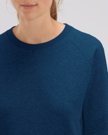 Black heather blue sweater for her