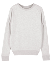 Cream Heather Grey sweater for her