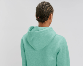 Hooded sweater Mid Heather Green