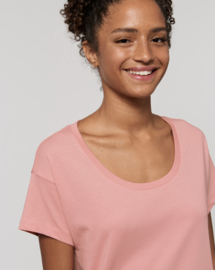 Canyon pink loose capsule tee for her