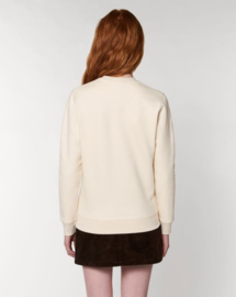 Natural Raw Uniseks Sweater met ronde hals