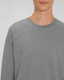 Mid heather grey sweater for him