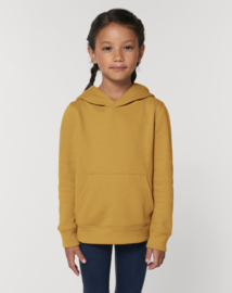 Ochre hooded sweater for the little one