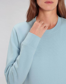 Sky Blue Uniseks Sweater met ronde hals