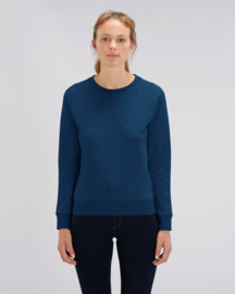 Black heather blue sweater for her