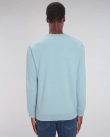 Sky Blue Uniseks Sweater met ronde hals