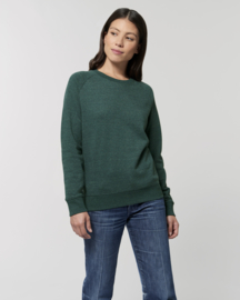 Heather Snow mountain green sweater for her