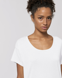 White loose capsule tee for her