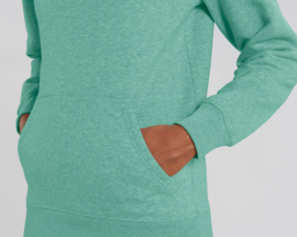 Hooded sweater Mid Heather Green