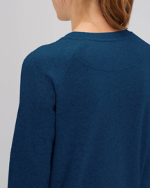 Black heather blue sweater for her