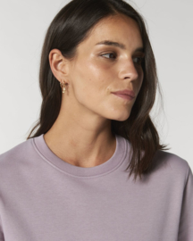 Lilac Petal Uniseks Sweater met ronde hals