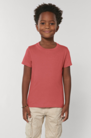 Carmine red t-shirt for the little ones