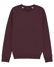 Heather Grape Red sweater for him