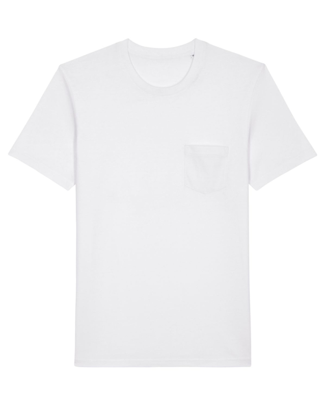 Tee for him - white - pocket - Small