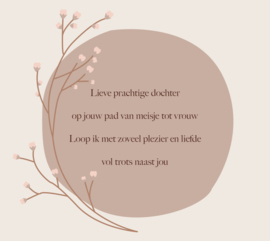 Lieve prachtige dochter