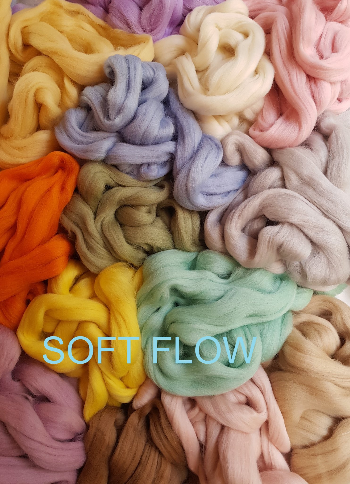 Assorti merino lontwol SOFT FLOW, vanaf