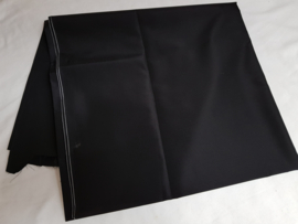 Zwart zijdeglans, bv voor voering 152x140 cm (bvw)
