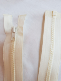 Grove witte deelbare rits, 60 cm (grd)