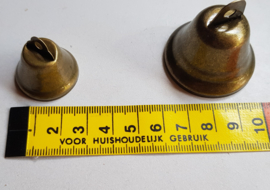 Metalen klokjes, (kerst)klokjes, 22x26 mm., vanaf