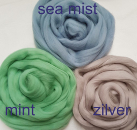 Eur. merino, 'SEA MIST' zacht blauw (701) vanaf