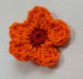 Gehaakte bloemetjes ca 3,5 cm (GH35)