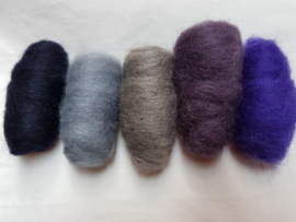 Gekaarde wol assorti storm (nr 633)