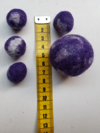 Wollen 'pebbles' PURPLE