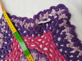 Kleed, gerecyclede textiel, paars/ roze/violet