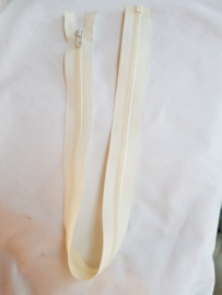 Grove witte deelbare rits, 60 cm (grd)