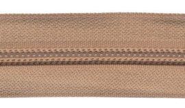 Ritsen van de rol maat 3, spiraalrits, beige