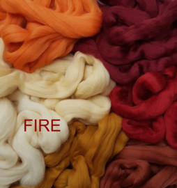Assorti merino lontwol, FIRE & FLAME, vanaf