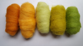 Gekaarde wol assorti lente (nr 628)